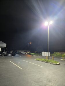 Hertz very close up lighting